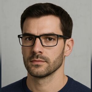 Mustang 1905 Designer Frames In Raven Black R -3.25 L -2.50